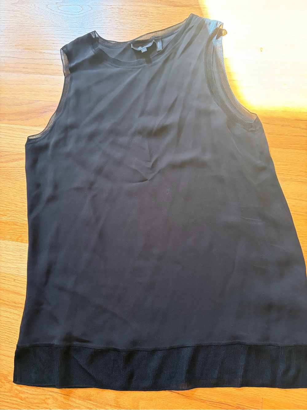 Theory Black Sleeveless Tank Top